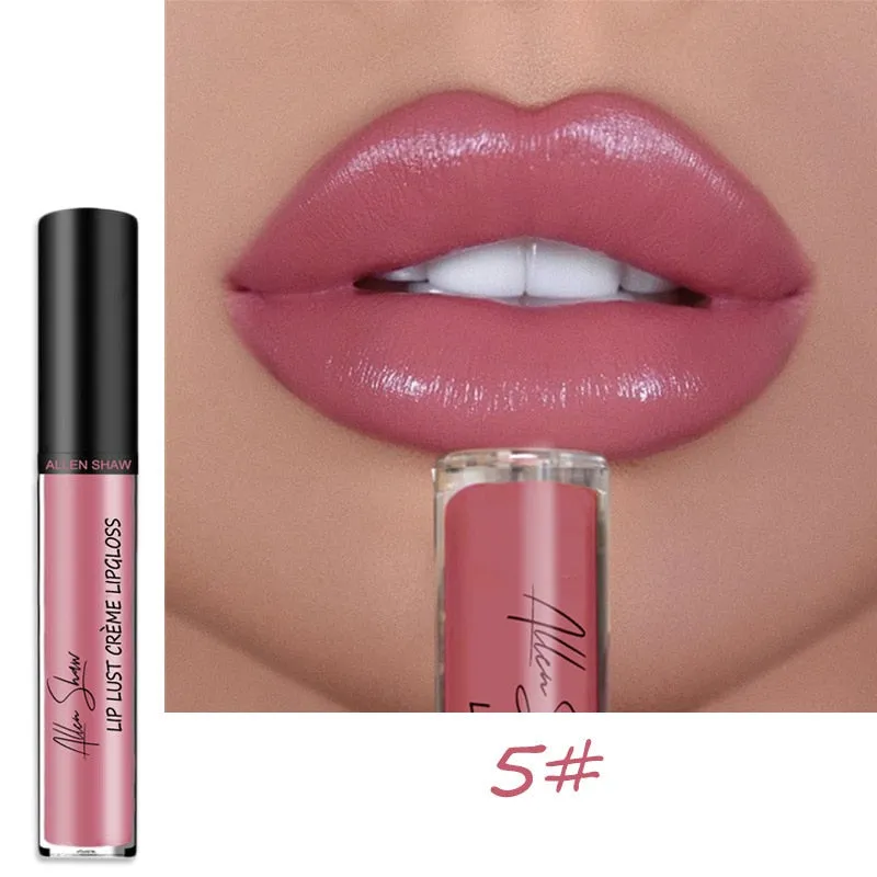 12 Colors Sexy Women Lipstick Waterproof Long Lasting Moist Lip Gloss Vivid Colorful Lipgloss Women Makeup maquiagem