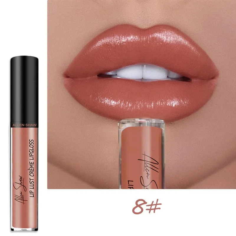 12 Colors Sexy Women Lipstick Waterproof Long Lasting Moist Lip Gloss Vivid Colorful Lipgloss Women Makeup maquiagem