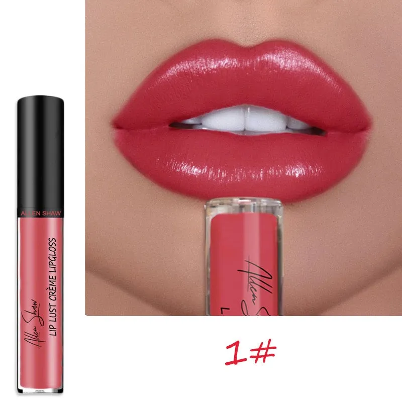 12 Colors Sexy Women Lipstick Waterproof Long Lasting Moist Lip Gloss Vivid Colorful Lipgloss Women Makeup maquiagem