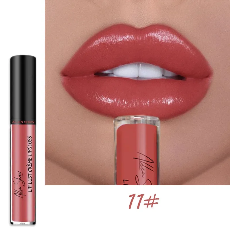 12 Colors Sexy Women Lipstick Waterproof Long Lasting Moist Lip Gloss Vivid Colorful Lipgloss Women Makeup maquiagem