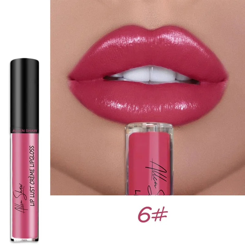 12 Colors Sexy Women Lipstick Waterproof Long Lasting Moist Lip Gloss Vivid Colorful Lipgloss Women Makeup maquiagem