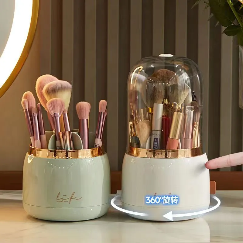 360° Rotating Makeup Organizer Makeup Brush Holder