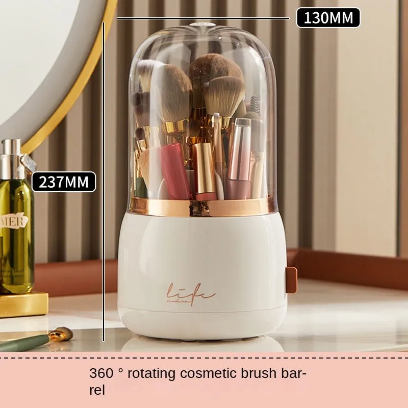 360° Rotating Makeup Organizer Makeup Brush Holder