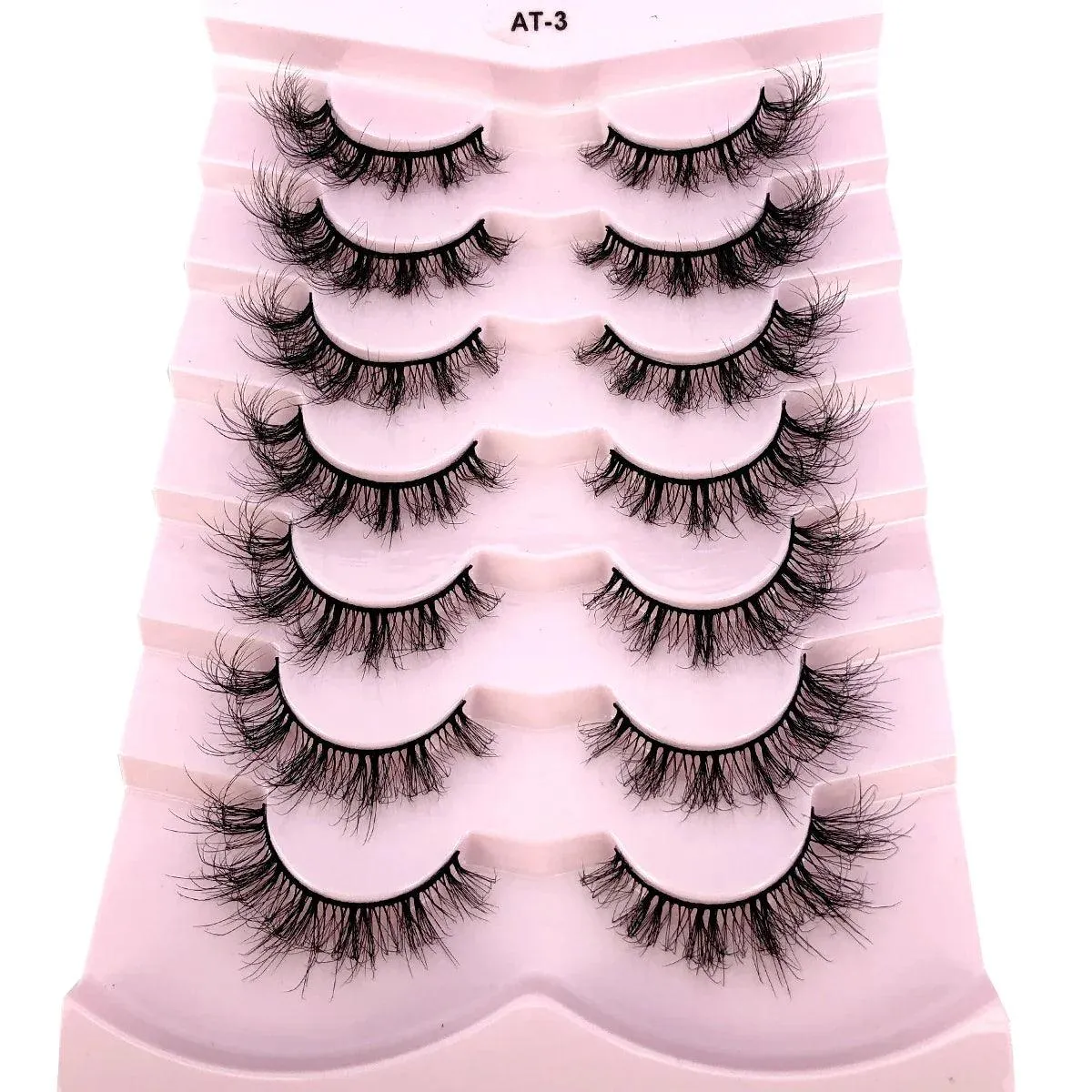 3D Mink False Eyelashes Variety Pack: Fluffy Styles for Stunning Eyes