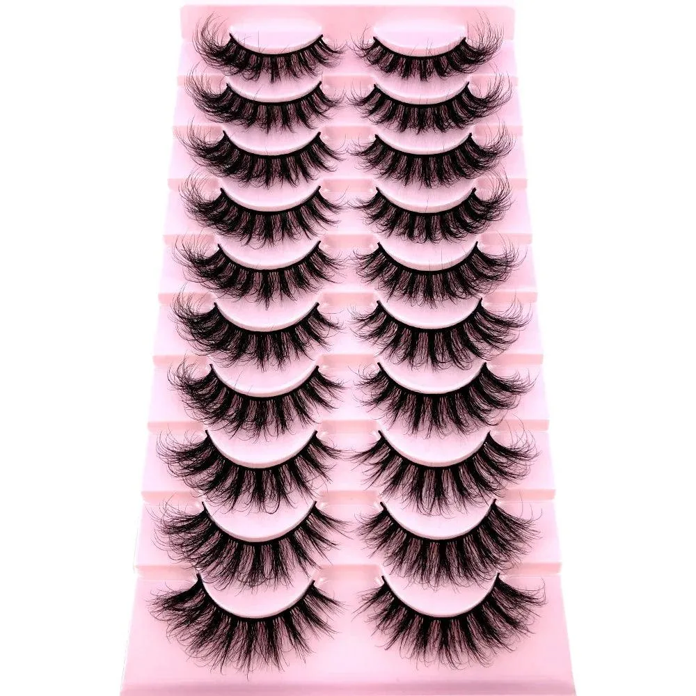 3D Mink False Eyelashes Variety Pack: Fluffy Styles for Stunning Eyes