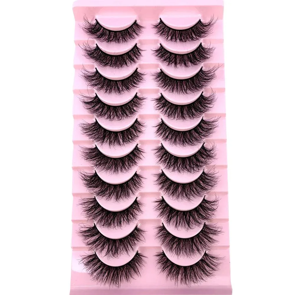 3D Mink False Eyelashes Variety Pack: Fluffy Styles for Stunning Eyes