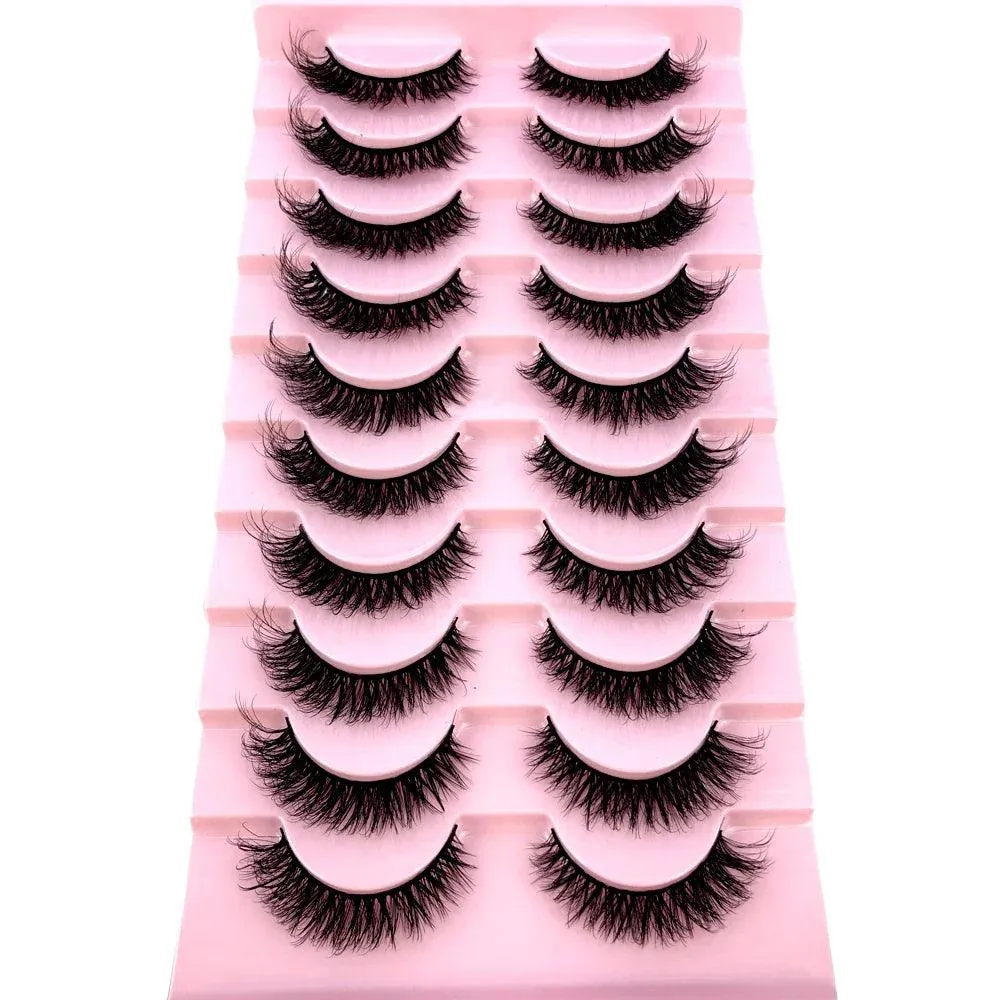 3D Mink False Eyelashes Variety Pack: Fluffy Styles for Stunning Eyes