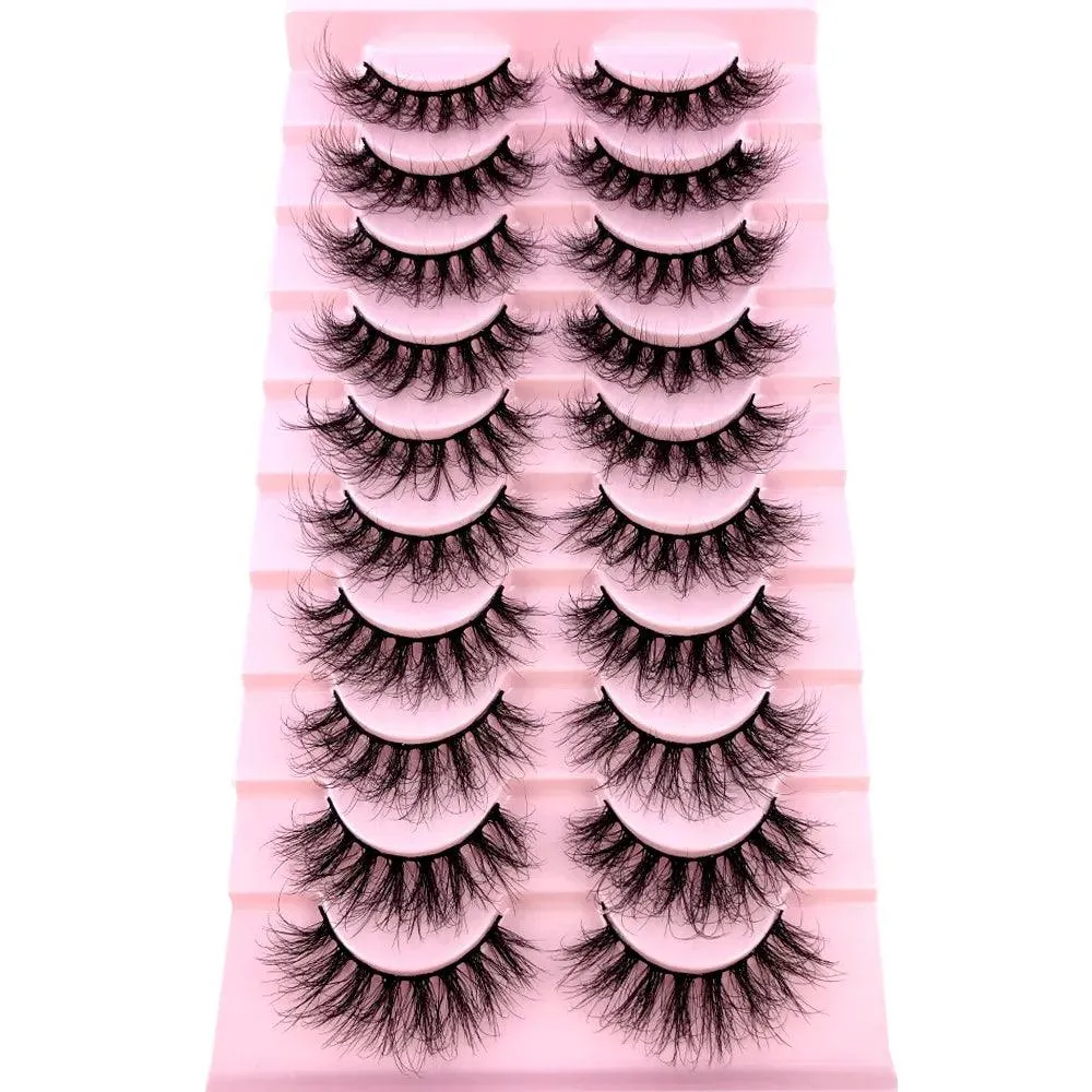 3D Mink False Eyelashes Variety Pack: Fluffy Styles for Stunning Eyes