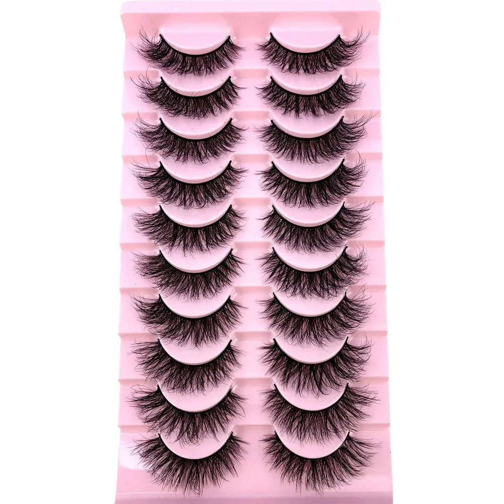 3D Mink False Eyelashes Variety Pack: Fluffy Styles for Stunning Eyes