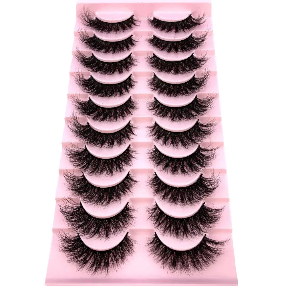 3D Mink False Eyelashes Variety Pack: Fluffy Styles for Stunning Eyes