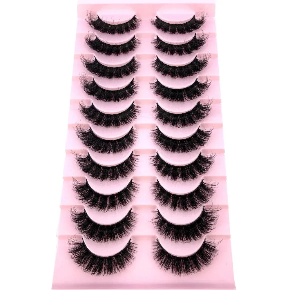 3D Mink False Eyelashes Variety Pack: Fluffy Styles for Stunning Eyes