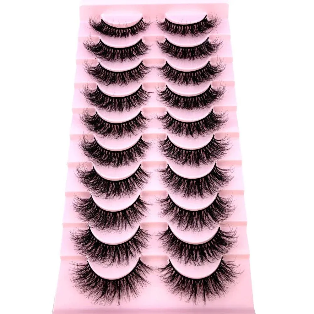 3D Mink False Eyelashes Variety Pack: Fluffy Styles for Stunning Eyes