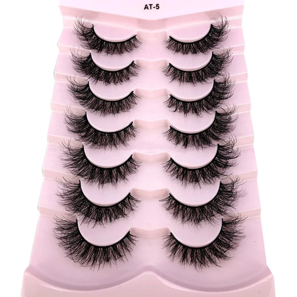 3D Mink False Eyelashes Variety Pack: Fluffy Styles for Stunning Eyes