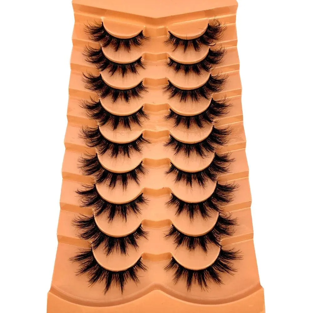 3D Mink False Eyelashes Variety Pack: Fluffy Styles for Stunning Eyes