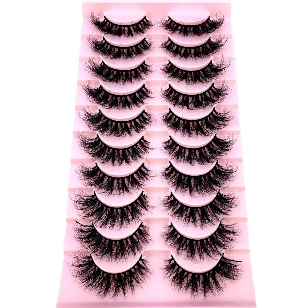 3D Mink False Eyelashes Variety Pack: Fluffy Styles for Stunning Eyes