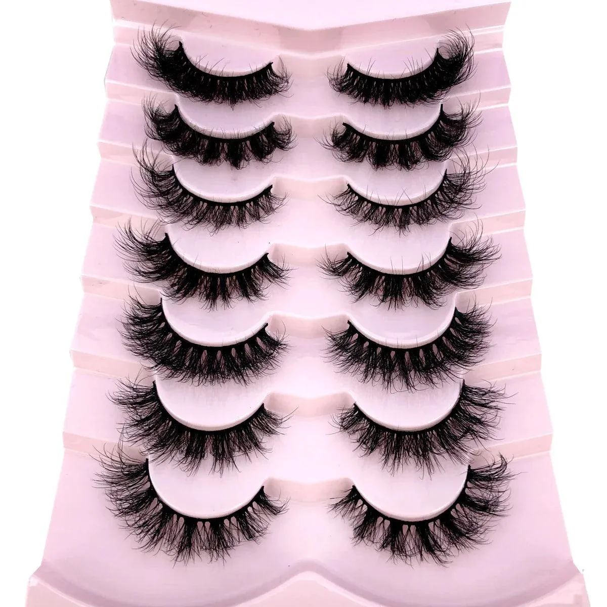 3D Mink False Eyelashes Variety Pack: Fluffy Styles for Stunning Eyes