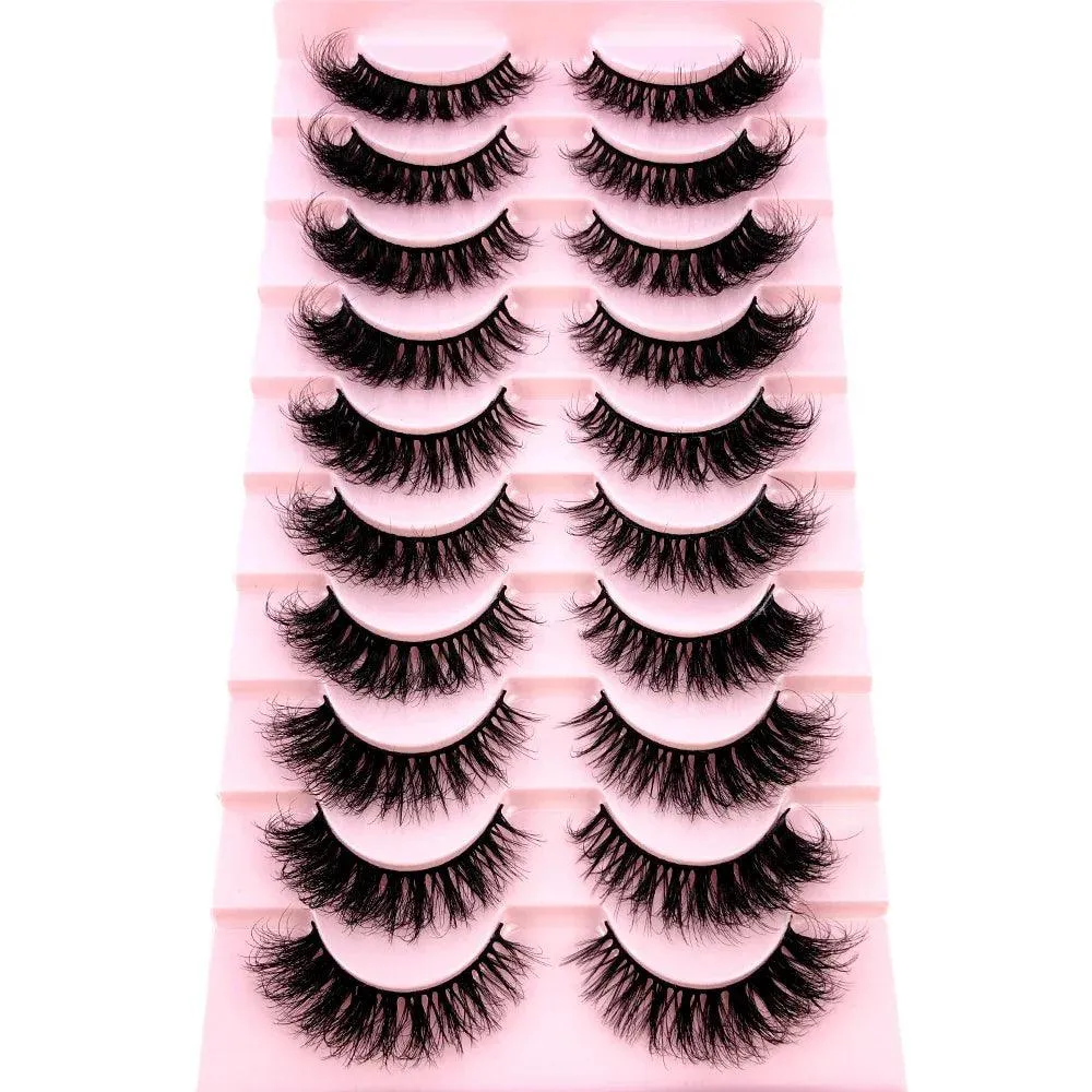 3D Mink False Eyelashes Variety Pack: Fluffy Styles for Stunning Eyes