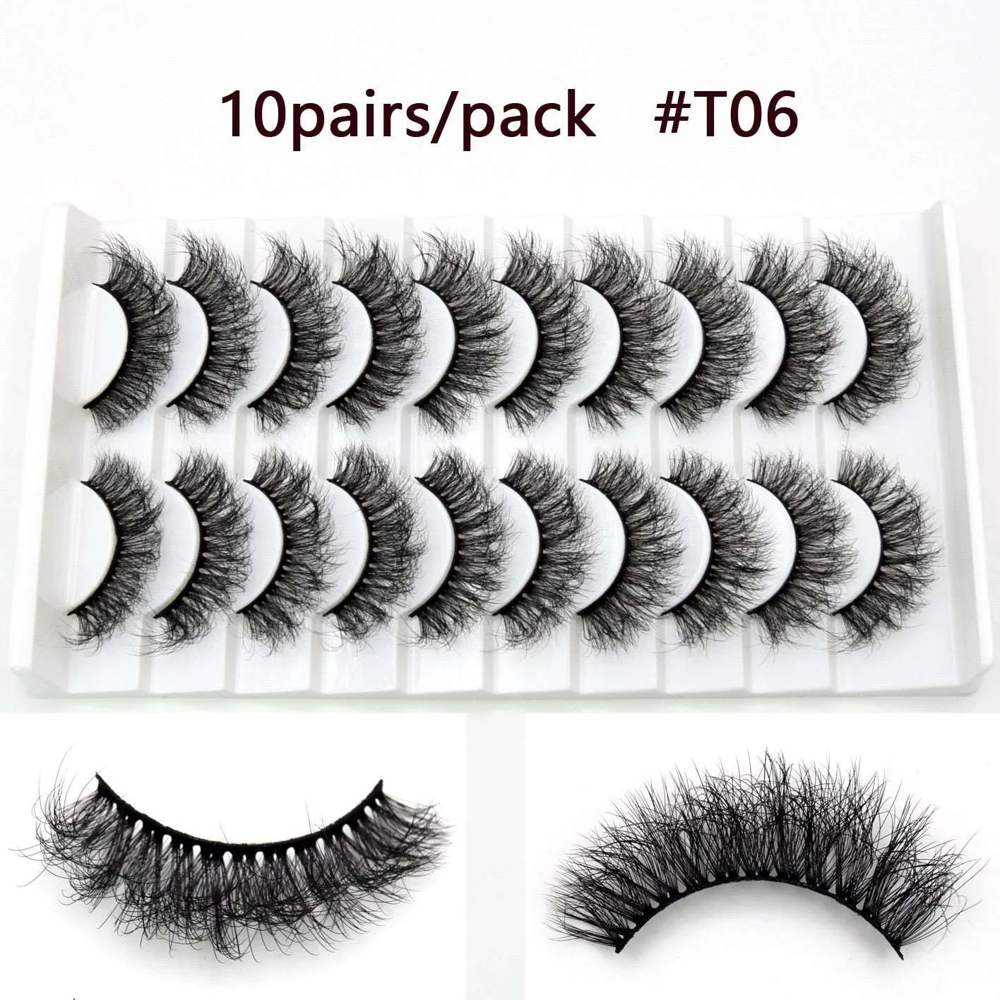 5D Mink Eyelashes Long Lasting Mink Lashes Natural Dramatic Volume Eyelashes Extension Thick Long