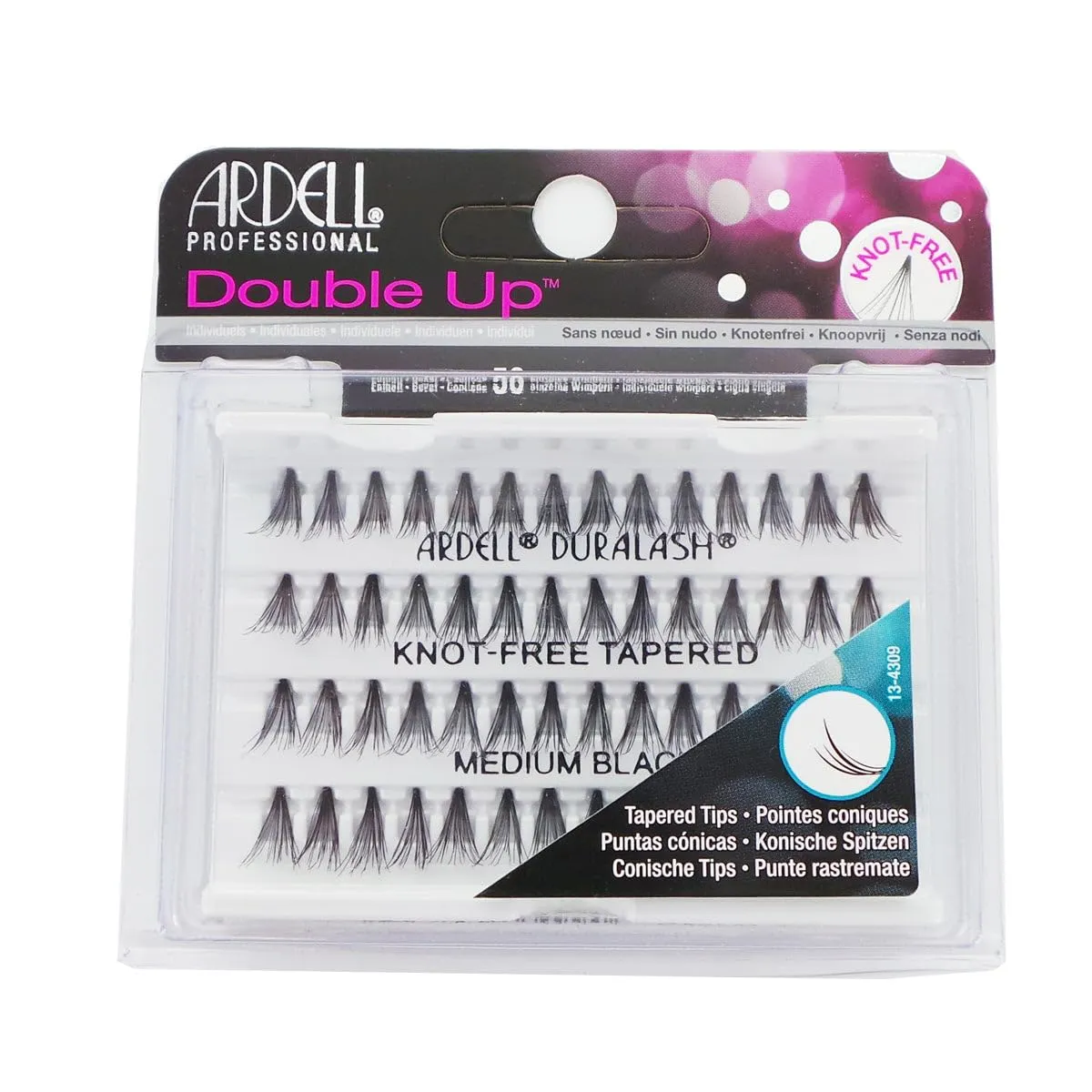 Ardell Double Up Soft Touch Knot- Free, Medium Black