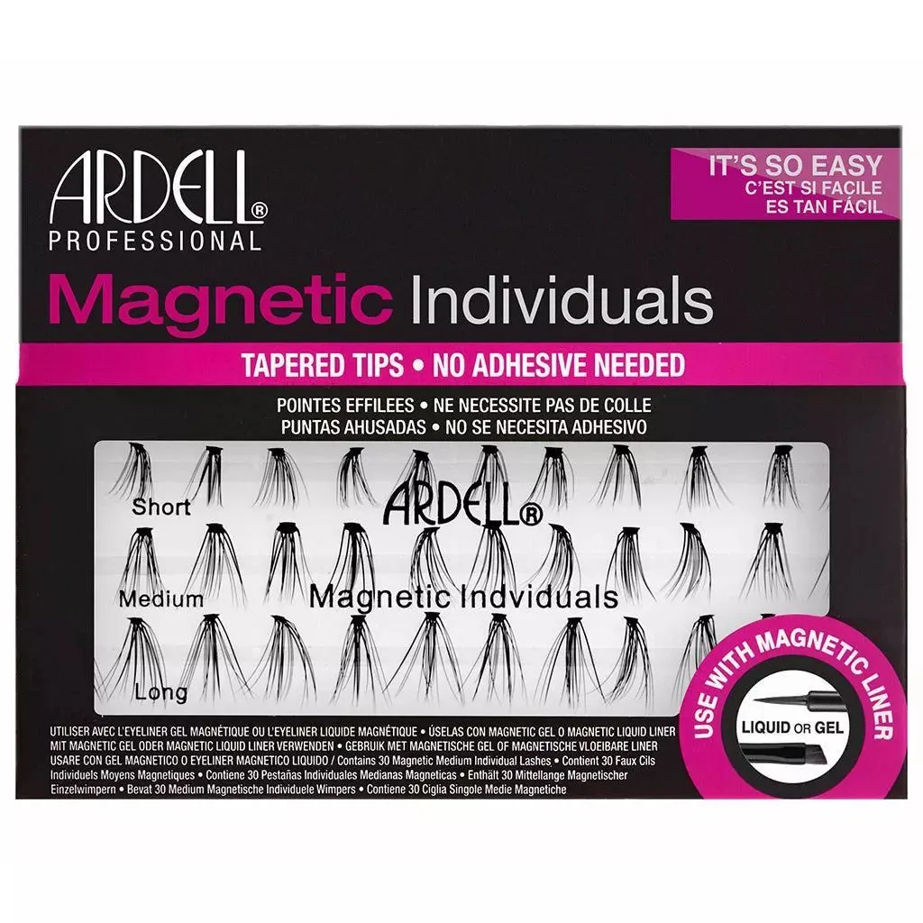 Ardell Magnetic Individual Lashes Tapered Tip Mix Length Short Medium Long Black