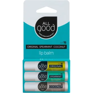 Assorted SPF 15 Lip Balms (3-Pack)