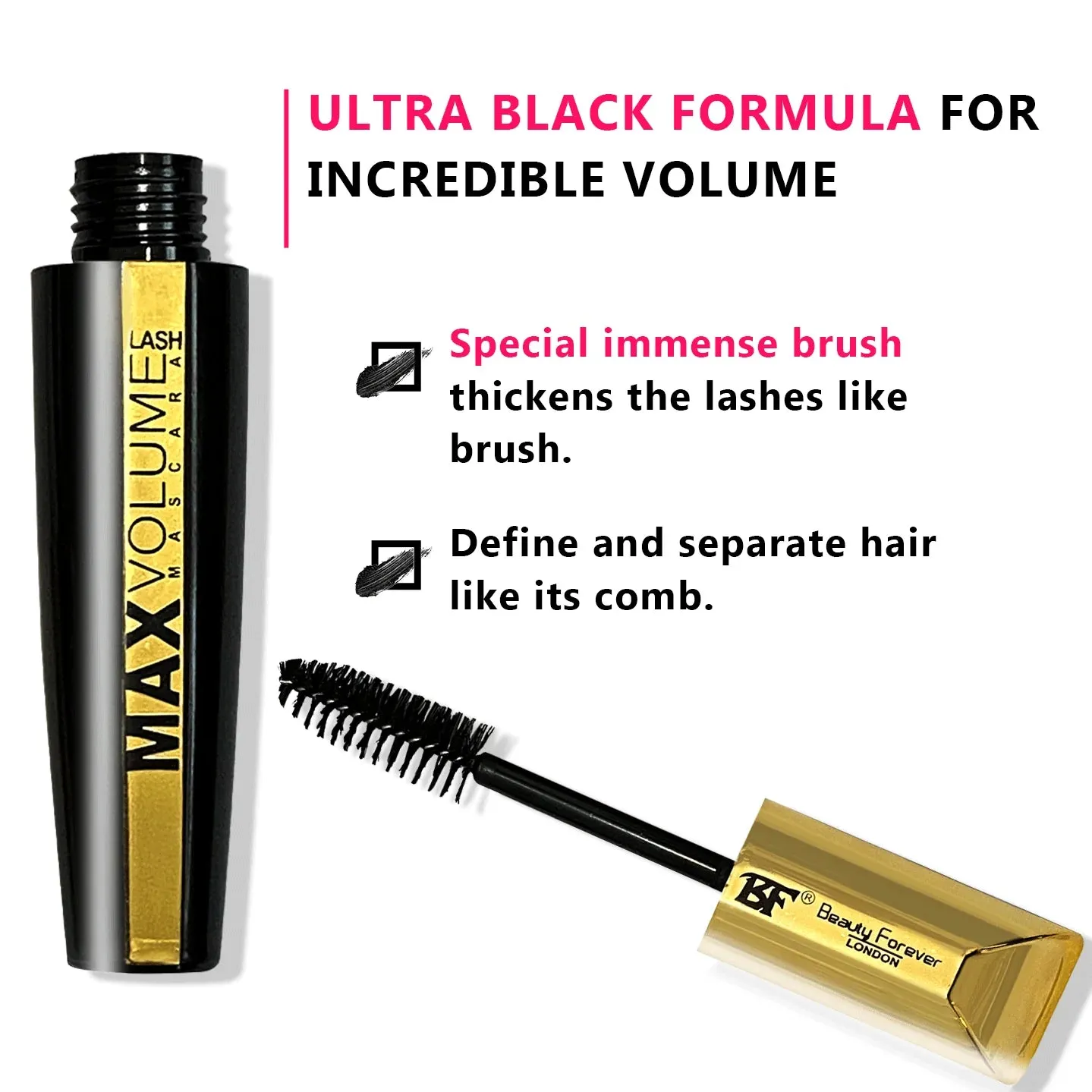 Beauty Forever BF Max Volume Lash Mascara Black