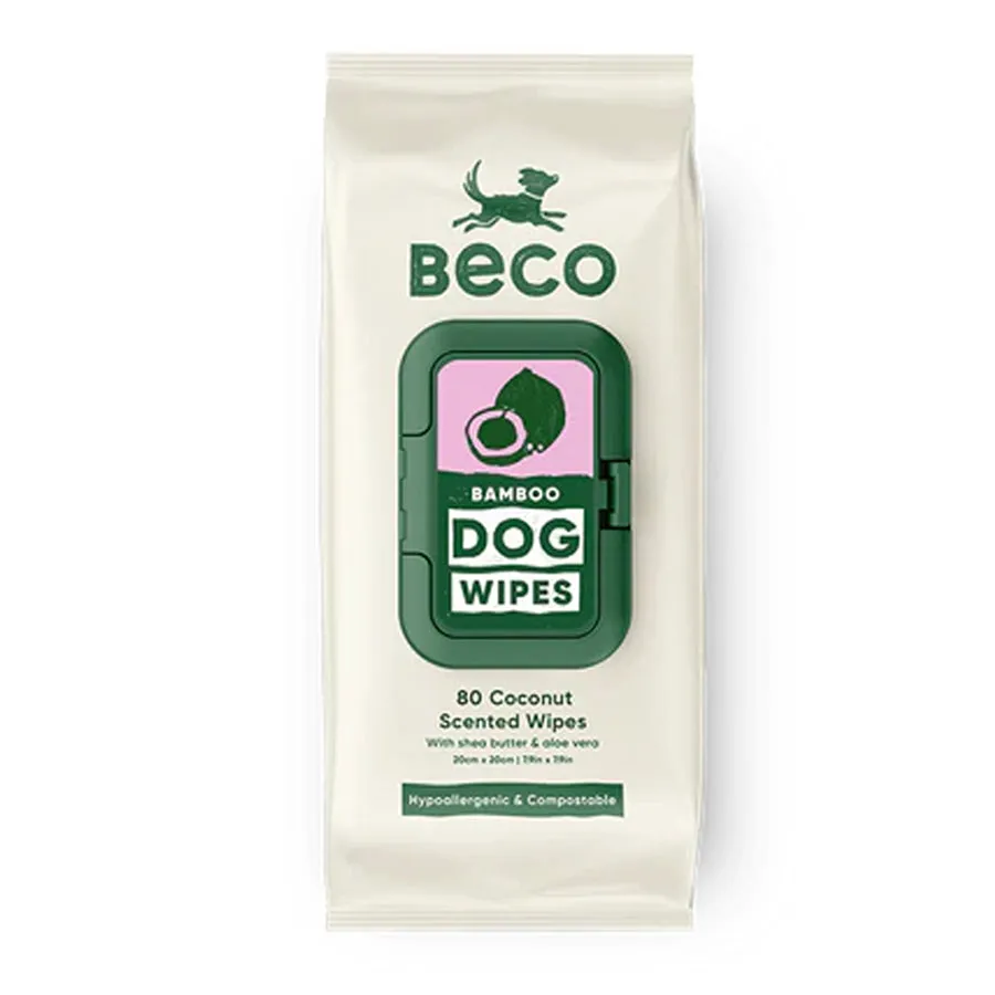 BeCo - Bamboo Coconut Scented Dog Wipes 80pack