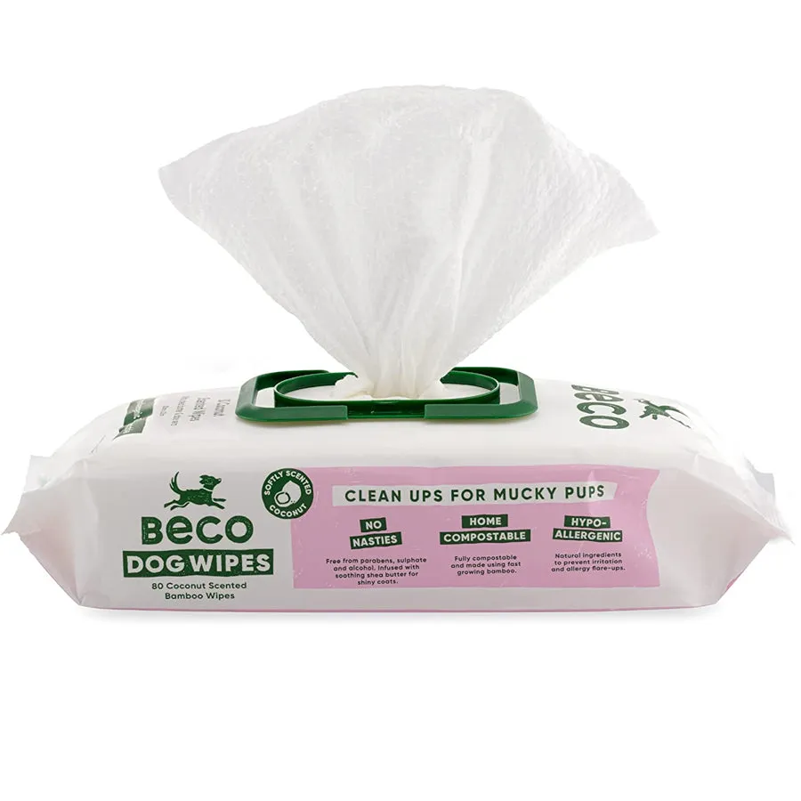 BeCo - Bamboo Coconut Scented Dog Wipes 80pack