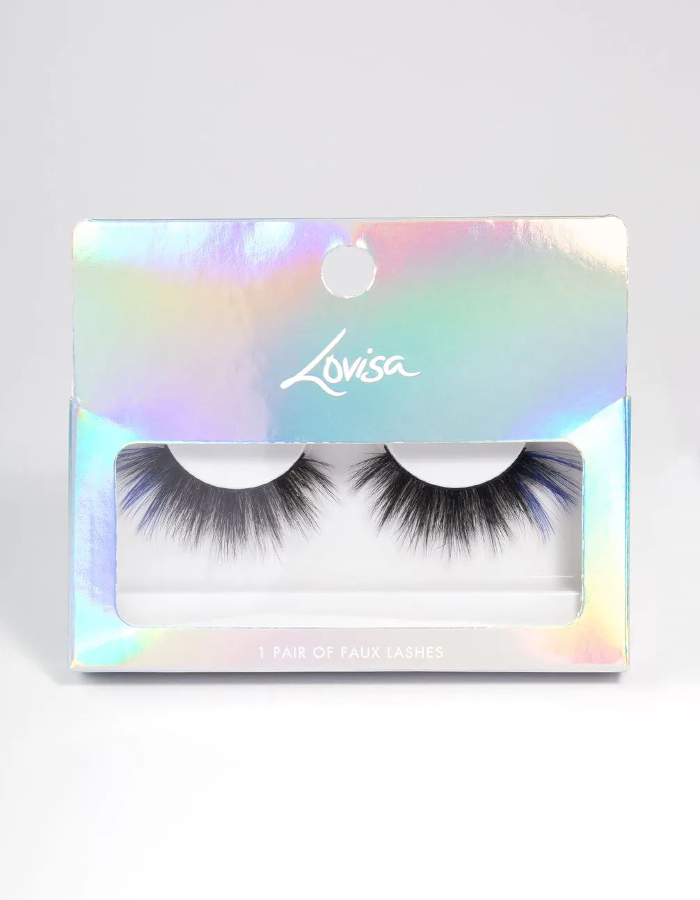 Black & Blue Accent Fake Eyelashes