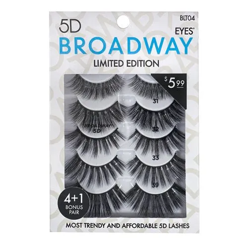 Broadway 5D Eyelashes Multipack 5pcs