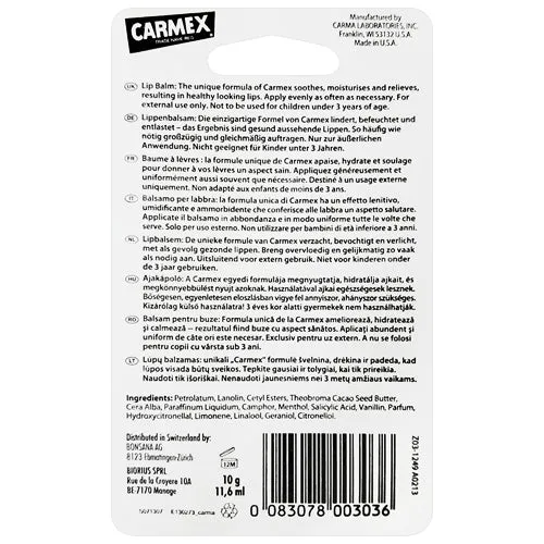 Carmex Lip Balm Tube 10g