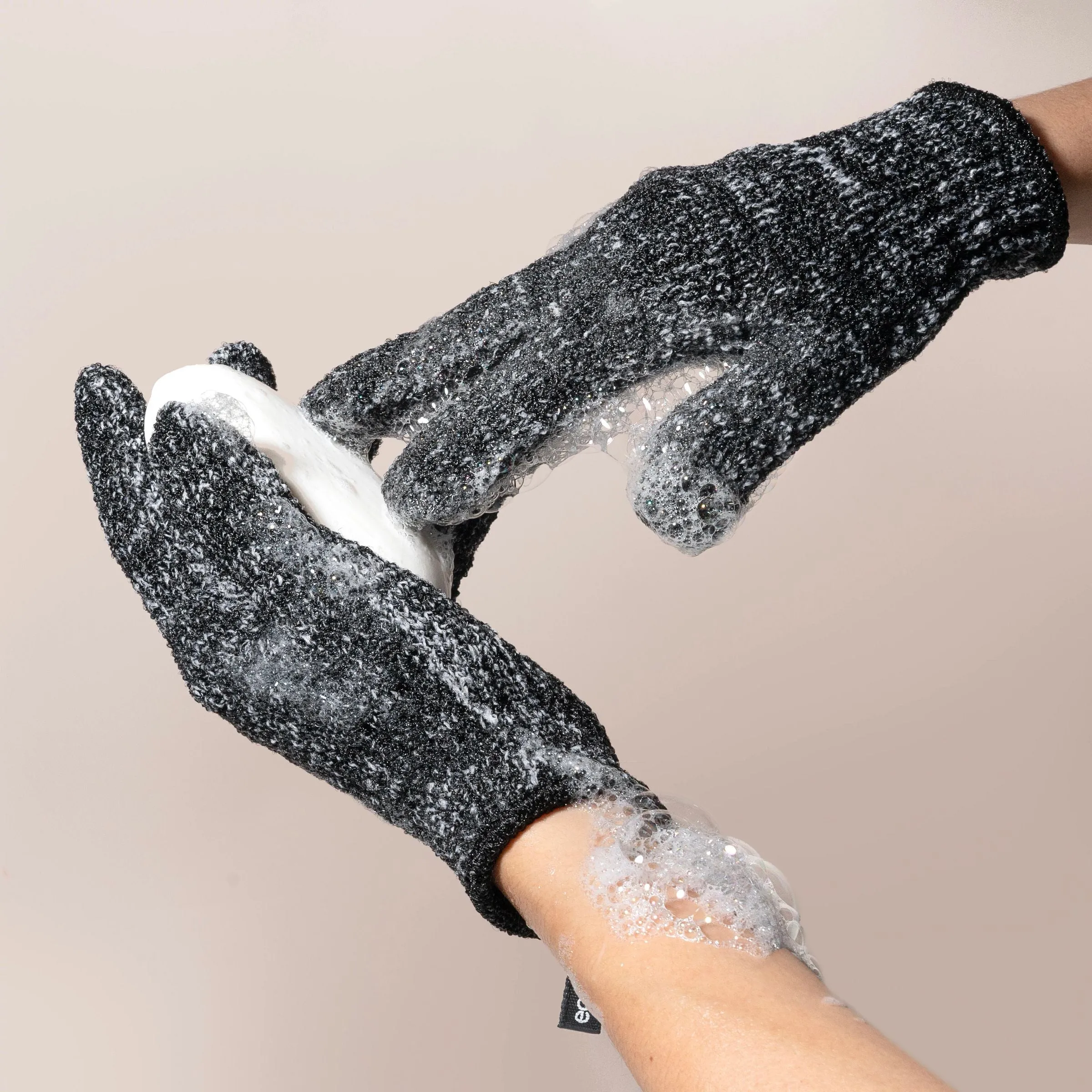 Charcoal Infused Bath & Shower Gloves