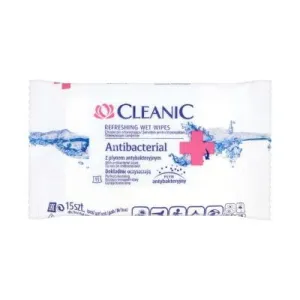 Cleanic Anti-Bacterial Refreshing Wet Wipes x24