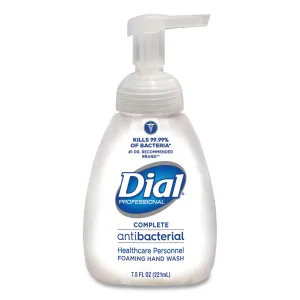 Dial® Antimicrobial Healthcare Foaming Hand Soap (7.5 oz Pump Bottles) - Case of 12