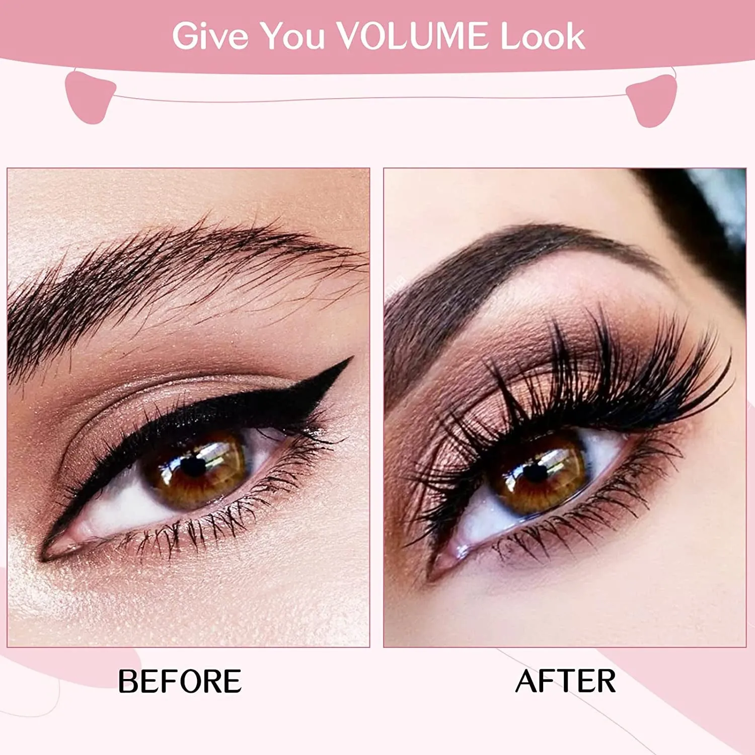 DIY Volume Cluster Lashes Set - 72 Reusable Wispy Extensions (8-16mm) with Ultra-Thin Bands