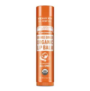 Dr Bronner's Organic Lip Balm - Orange Ginger (4g)