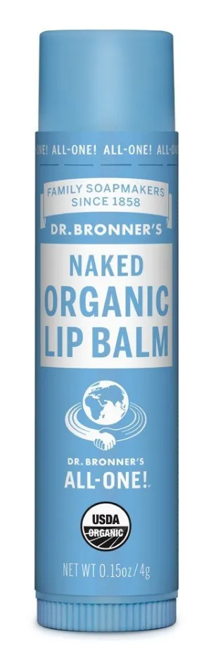 Dr. Bronner's Organic Naked Lip Balm 0.15 oz Balm