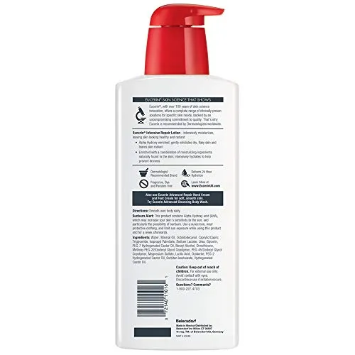 Eucerin Intensive Repair Body Lotion dry skin 16.9 Oz