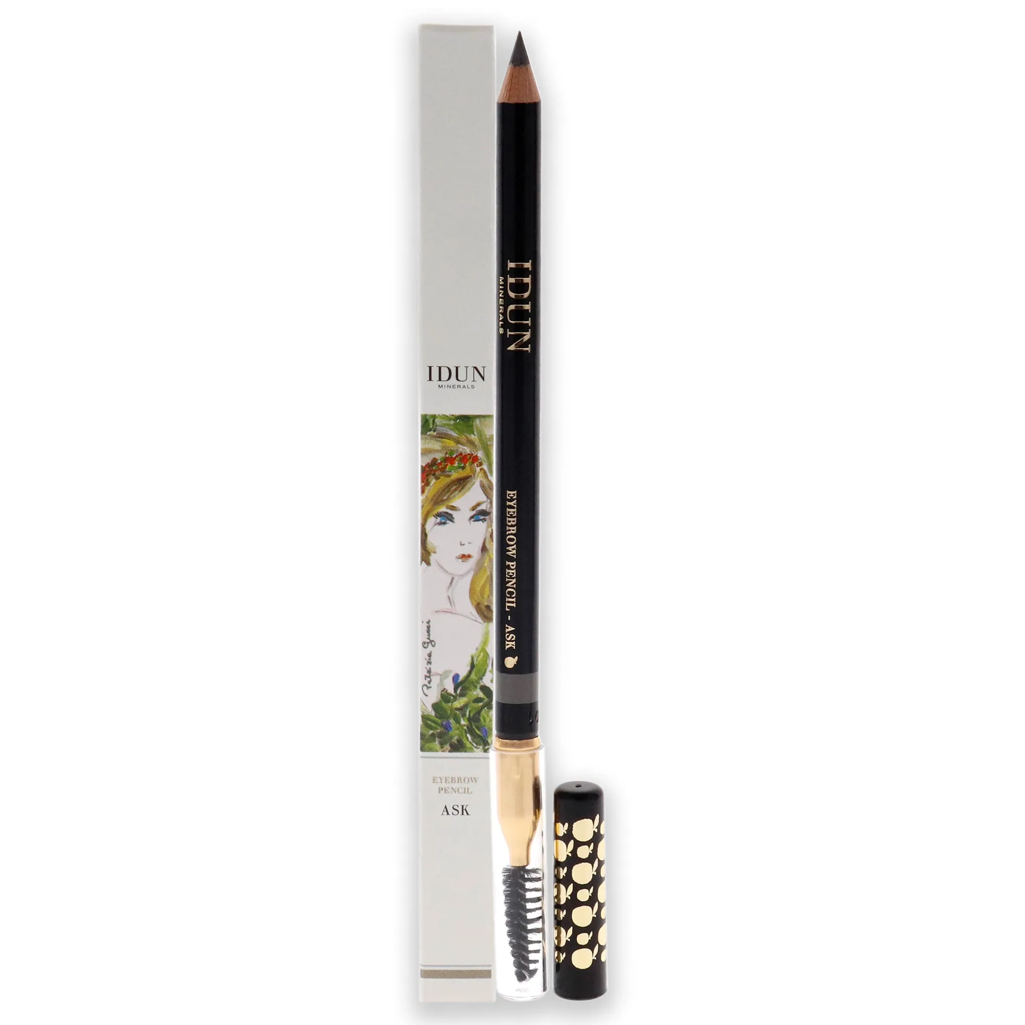 Eyebrow Pencil - 201 Ask by Idun Minerals for Women - 0.041 oz Eyebrow