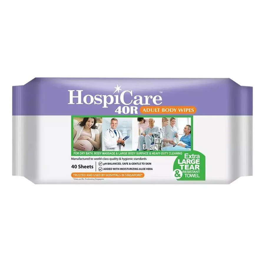 HospiCare 40R Adult Body Wipes