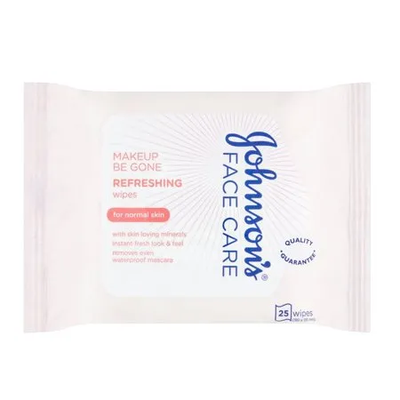 Johnson's Face Care Makeup Be Gone Refreshing Wipes - Normal Skin (25 Wipes)