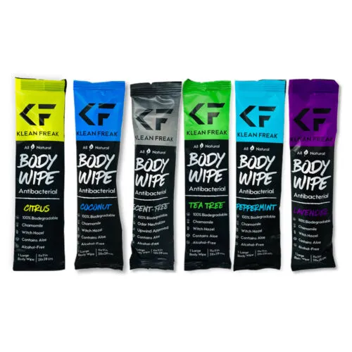 Klean Freak Body Wipes Trial 6pk