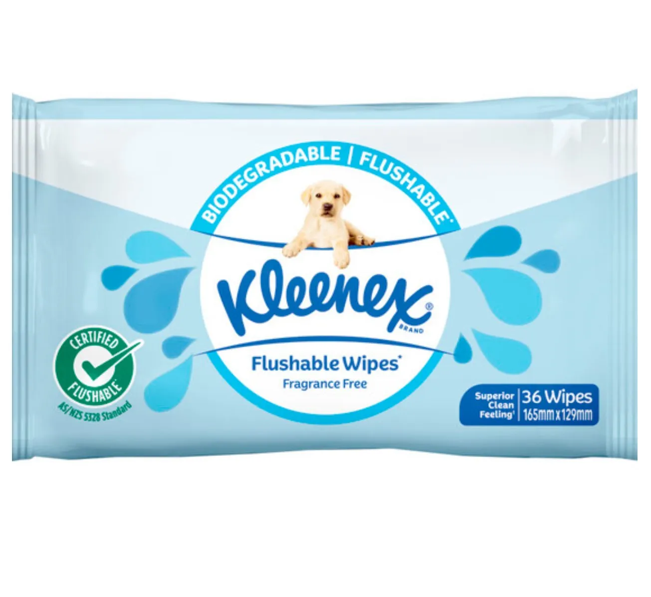 Kleenex Flushable Wipes (Packet 36 )Lightly Fragranced