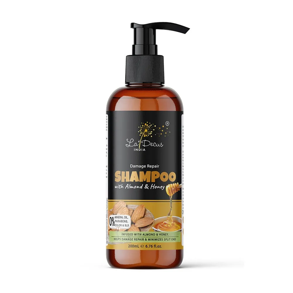 La'Decus India Damage Repair Shampoo with Almond and Honey 200 ml