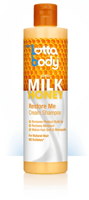 LOTTABODY MILK & HONEY RESTORE ME CREAM SHAMPOO 10.1 OZ