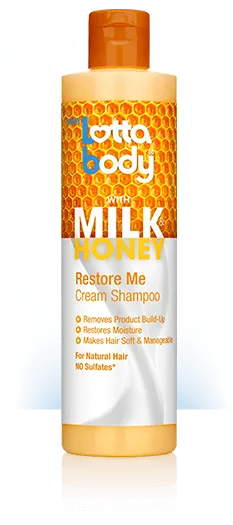 LOTTABODY MILK & HONEY RESTORE ME CREAM SHAMPOO 10.1 OZ