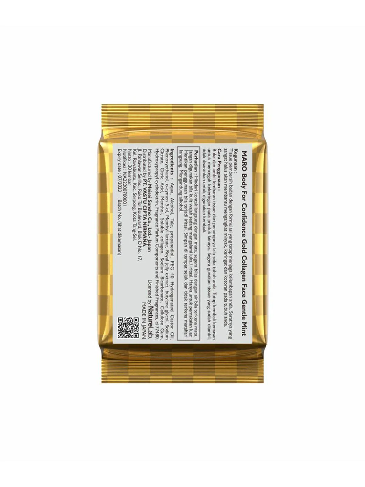 Maro Gold Collagen Premium Body Wipes