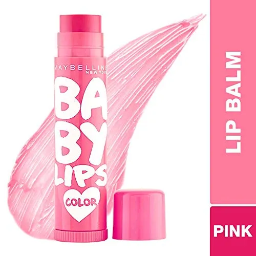 Maybelline New York Baby Lips Lip Balm, Pink Lolita, 4g and Maybelline New York Baby Lips Lip Balm, Berry Crush, 4g