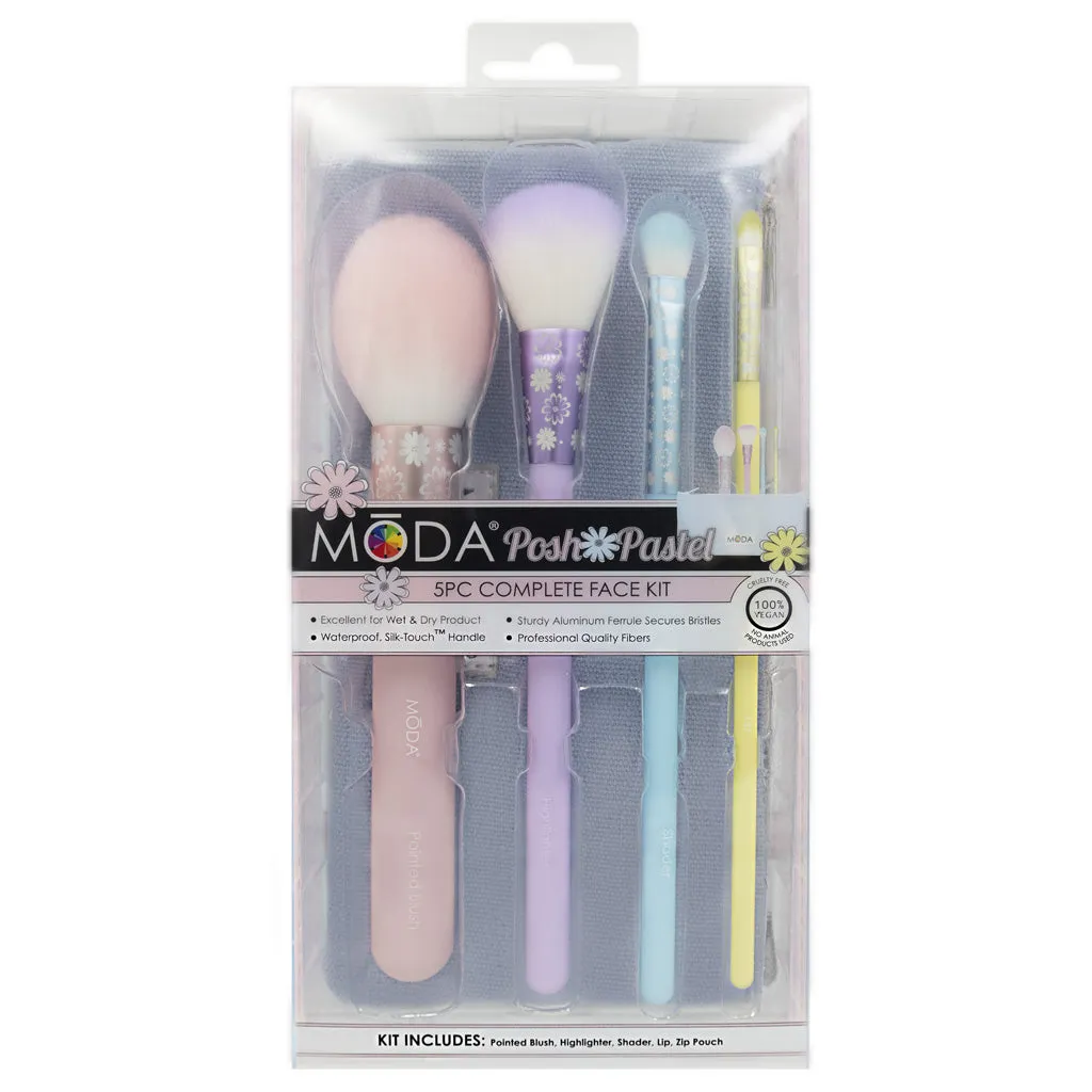 MŌDA® Posh Pastel 5pc Complete Face Kit