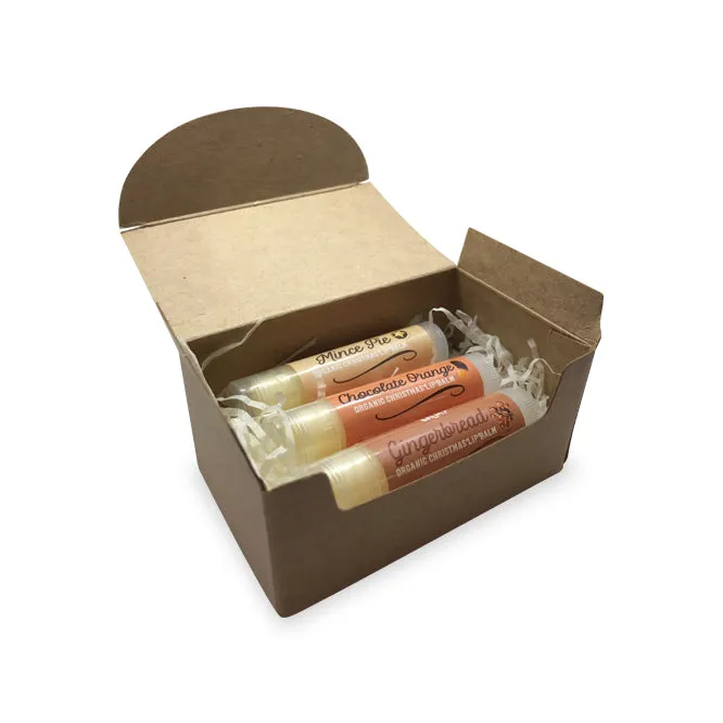 Organic Christmas Lip Balm Gift Set